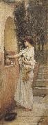 johnwilliam waterhouse,R.A. A Roman Offering (mk37) china oil painting artist